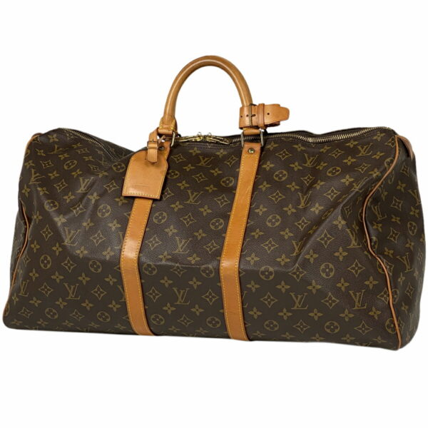 1000068391170 11 Louis Vuitton Keepall 55 Bag Monogram Brown