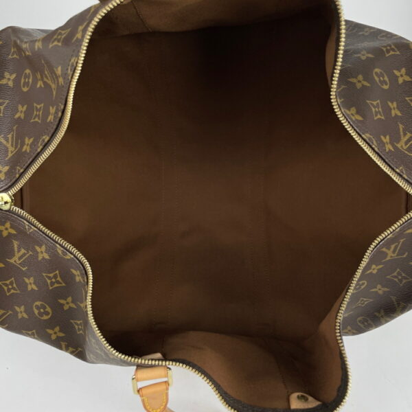 1000068403514 16 Louis Vuitton Keepall 55 Bag Monogram Brown