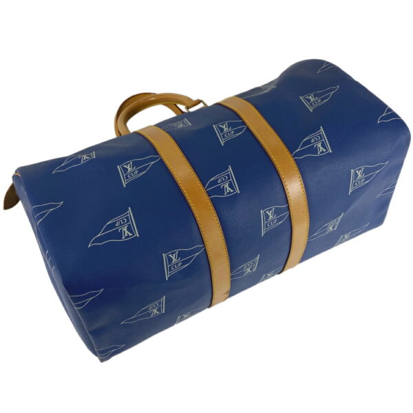 1000068415012 12 Louis Vuitton Keepall 45 Travel Bag Canvas Blue