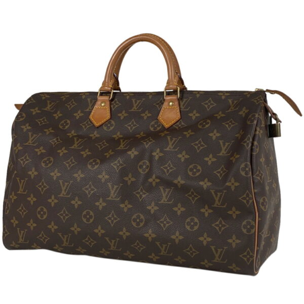 1000068459955 11 Louis Vuitton Speedy 40 Bag Monogram Brown