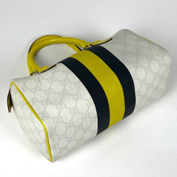 1000068472114 12 Gucci GG Pattern Joyline Mini GG Supreme Handbag Canvas Yellow