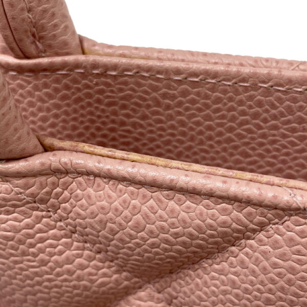 1000068737145 18 Chanel Reprint Tote Handbag Caviar Skin Pink