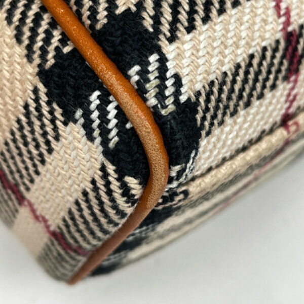 1000068738371 12 Burberry Plaid Nova Check Canvas Crossbody Shoulder Bag Beige