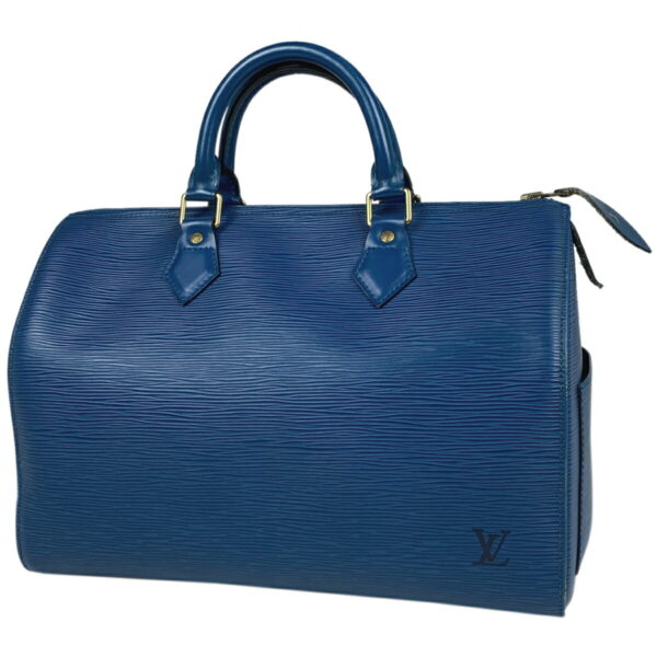 1000068822865 11 Louis Vuitton Speedy 30 Bag Epi Toledo Blue