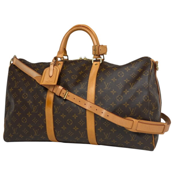 1000068852862 11 Louis Vuitton Keepall Bandouliere 50 Bag Monogram Brown