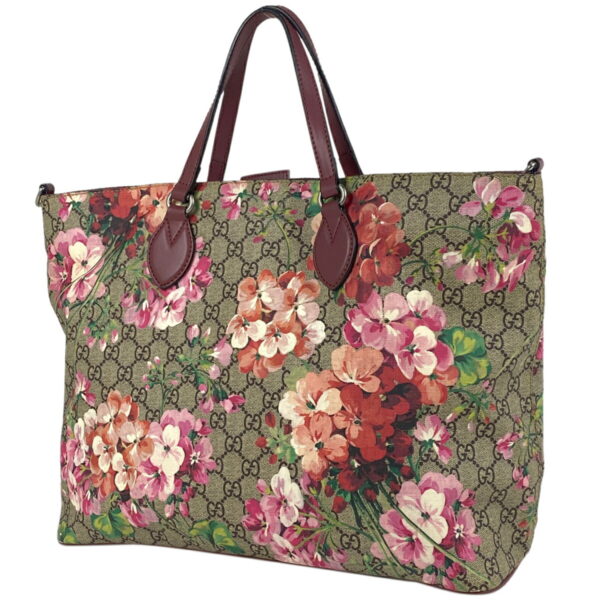 1000068942105 11 Gucci GG Blooms 2WAY Floral Tote Bag GG Supreme Multicolor