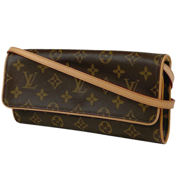 1000069060006 11 Louis Vuitton Pochette Twin GM Clutch Bag Monogram Brown