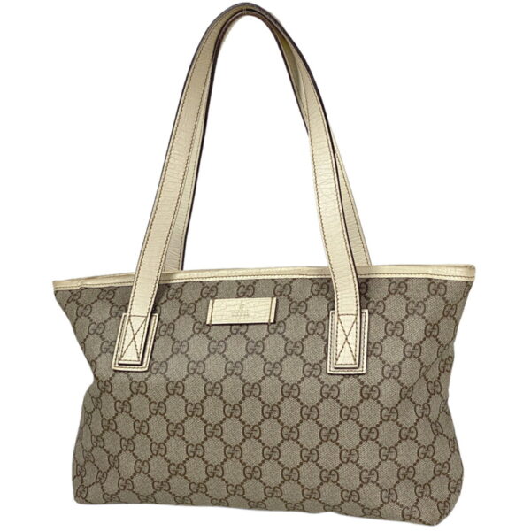 1000069110183 11 Gucci GG Pattern Tote Bag Canvas Beige