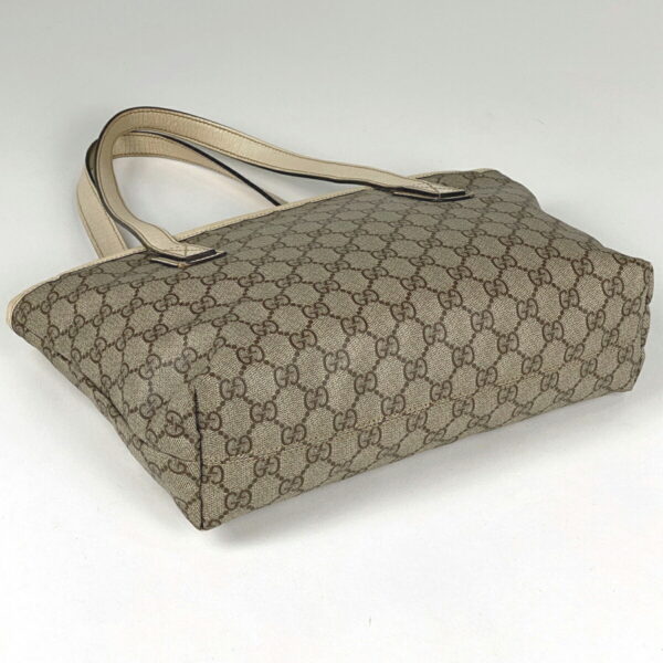 1000069110183 12 Gucci GG Pattern Tote Bag Canvas Beige