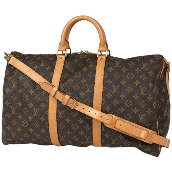 1000069110961 11 Louis Vuitton Keepall Bandouliere 50 Travel Bag Monogram Brown