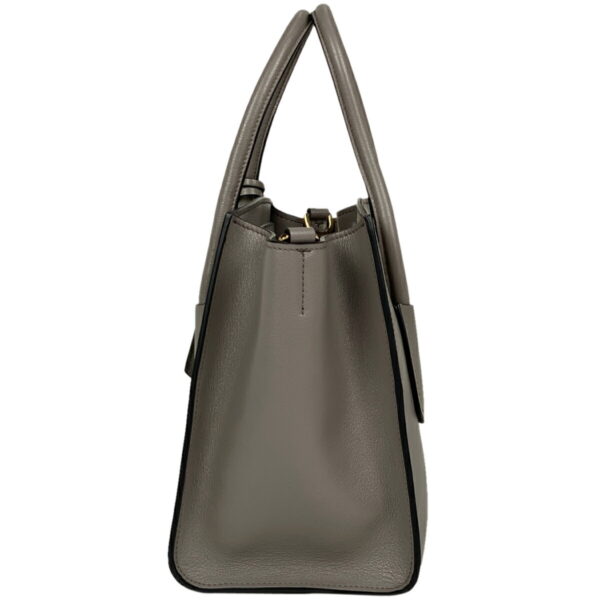 1000069231697 12 Prada Handbag 2WAY Leather Gray