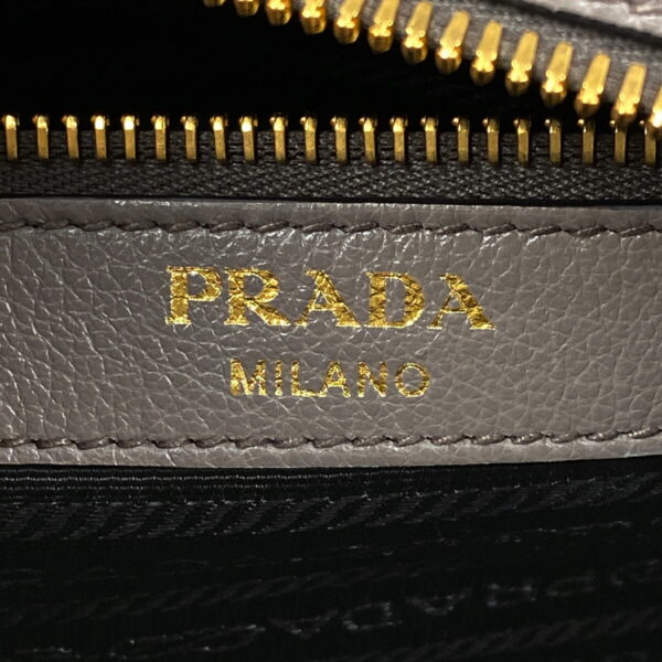 1000069231697 24 Prada Handbag 2WAY Leather Gray