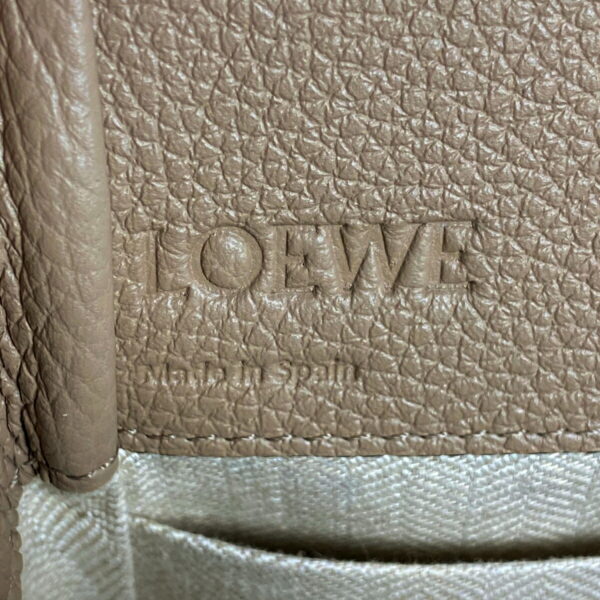 1000069300119 21 Loewe Hammock Mini 2Way Shoulder Bag Leather Greige