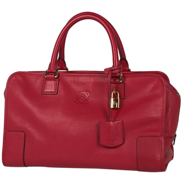 1000069324221 11 Loewe Amazona 36 Anagram Handbag Leather Red