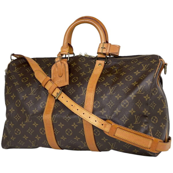 1000069329943 11 Louis Vuitton Keepall Bandouliere 45 Bag Monogram Brown