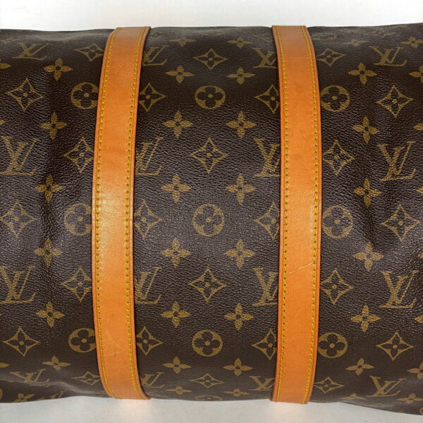 1000069329943 12 Louis Vuitton Keepall Bandouliere 45 Bag Monogram Brown