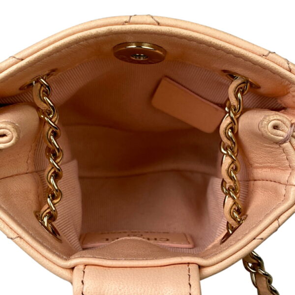 1000069358509 20 Chanel Coco Mark Chain Mini Matelasse Shoulder Bag Leather Salmon Pink