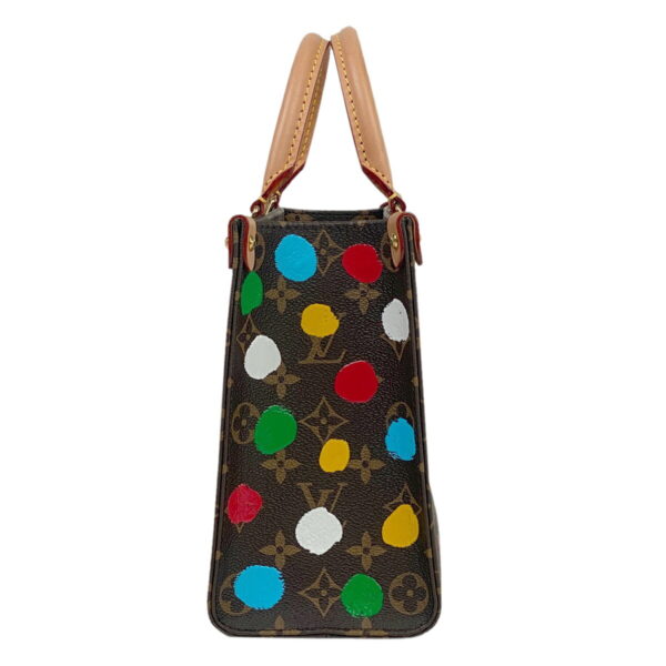 1000069383846 12 Louis Vuitton On the Go PM Yayoi Kusama Shoulder Bag Monogram Brown