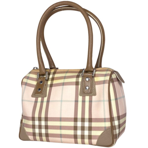 1000069437662 11 Burberry Plaid Canvas Mini Handbag Pink