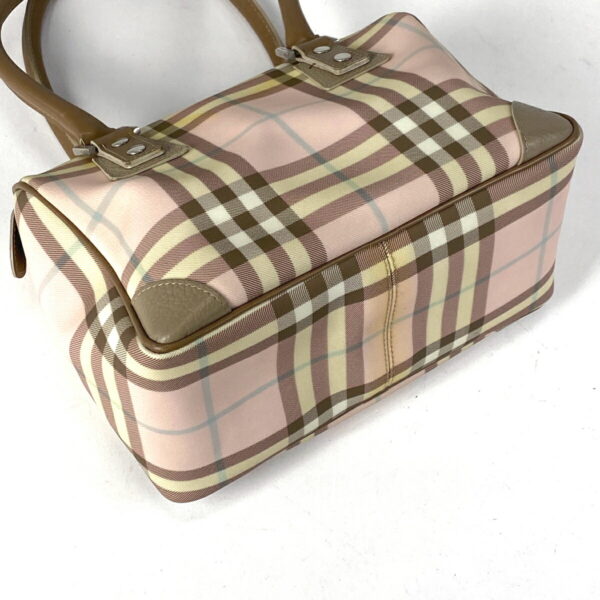 1000069437662 12 Burberry Plaid Canvas Mini Handbag Pink