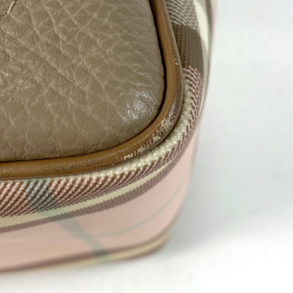 1000069437662 13 Burberry Plaid Canvas Mini Handbag Pink