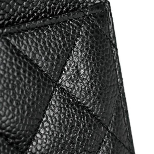 1000069531117 10 Chanel Cocomark Chain Wallet Matelasse Shoulder Bag Caviar Skin Black