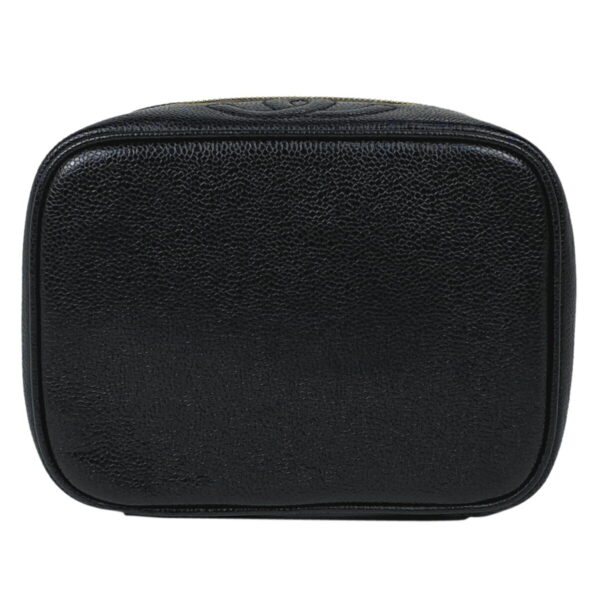 1000069531155 13 Chanel Cocomark Vanity Accessory Pouch Caviar Skin Black