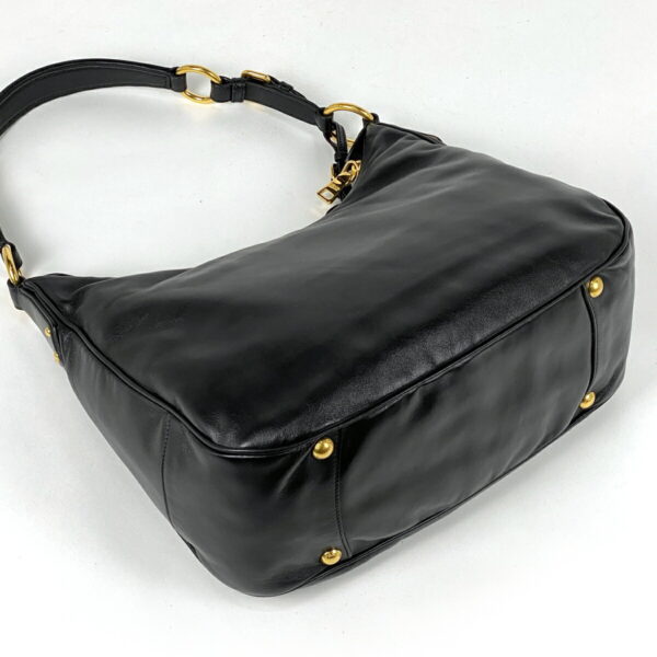 1000069543943 12 Prada Shoulder Bag Leather Black