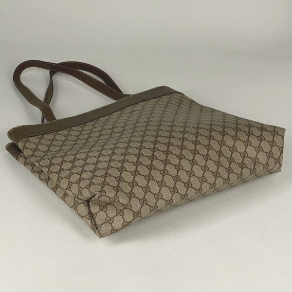 1000069553072 12 Gucci GG Pattern Tote Bag Canvas Beige Brown