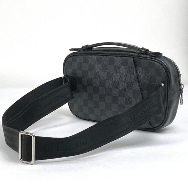 1000069560025 12 Louis Vuitton Umbrella Waist Bag Damier Graphite Black