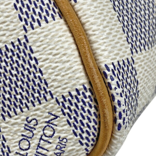 1000069560469 16 Louis Vuitton Keepall Bandouliere 45 2WAY Bag Damier Azur White