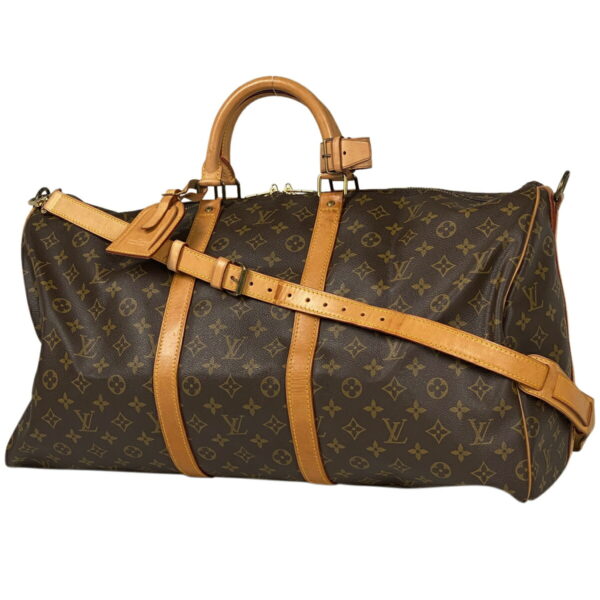 1000069577580 11 Louis Vuitton Keepall Bandouliere 55 Bag Monogram Brown