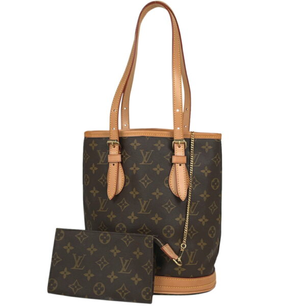 1000069582539 11 Louis Vuitton Petit Bucket PM Tote Bag Monogram Brown