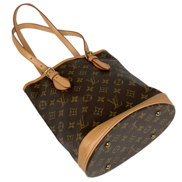 1000069582539 12 Louis Vuitton Petit Bucket PM Tote Bag Monogram Brown