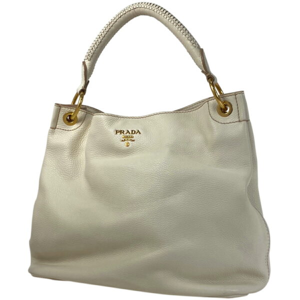 1000069600615 11 Prada Shoulder Bag Leather White