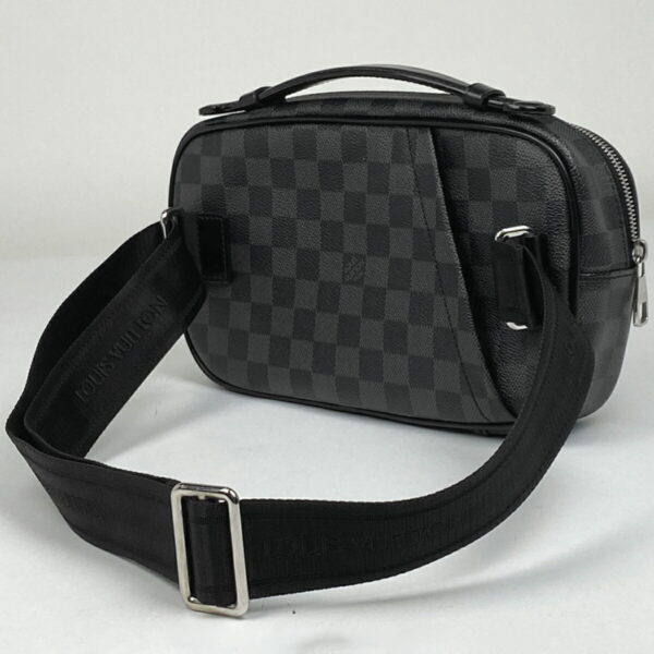 1000069678423 12 Louis Vuitton Umbrella Waist Bag Damier Graphite Black