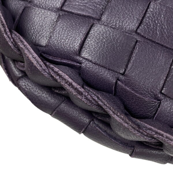 1000069738080 13 Bottega Veneta Intrecciato Braided Mesh Nappa Mini Leather Handbag Purple