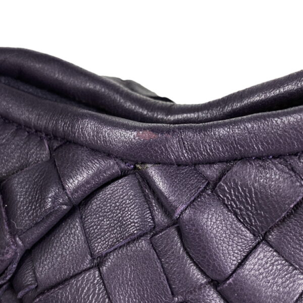 1000069738080 16 Bottega Veneta Intrecciato Braided Mesh Nappa Mini Leather Handbag Purple