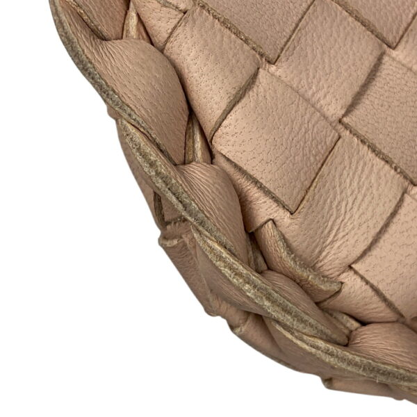 1000069738134 13 Bottega Veneta Intrecciato Braided Mesh Nappa Mini Leather Handbag Pink