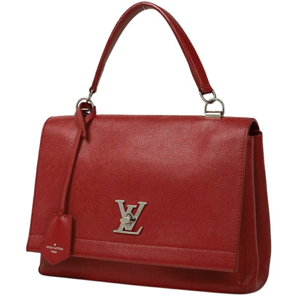 1000069781574 11 Louis Vuitton Lock Me 2 Handbag Leather Ruby