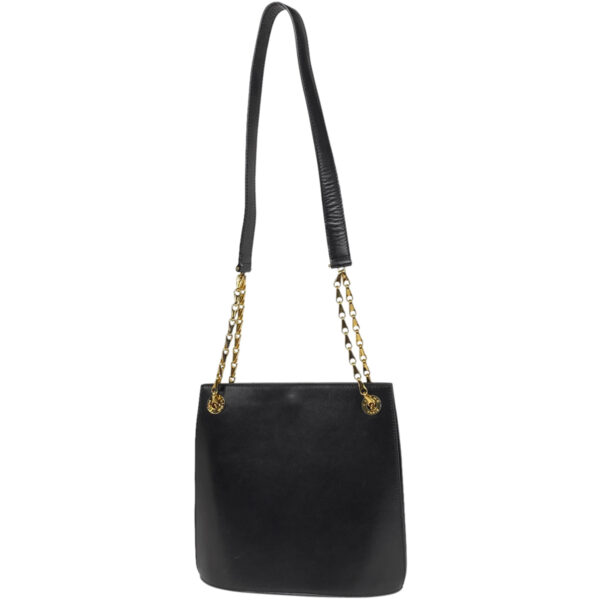 1000069783349 11 Celine Chain Leather Shoulder Bag Black