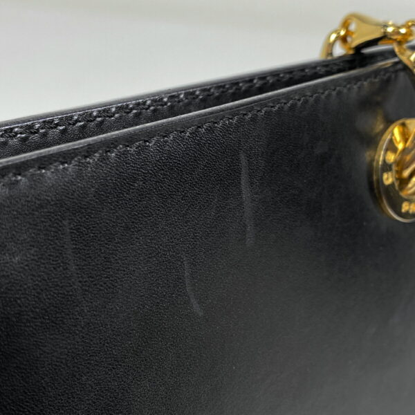 1000069783349 13 Celine Chain Leather Shoulder Bag Black