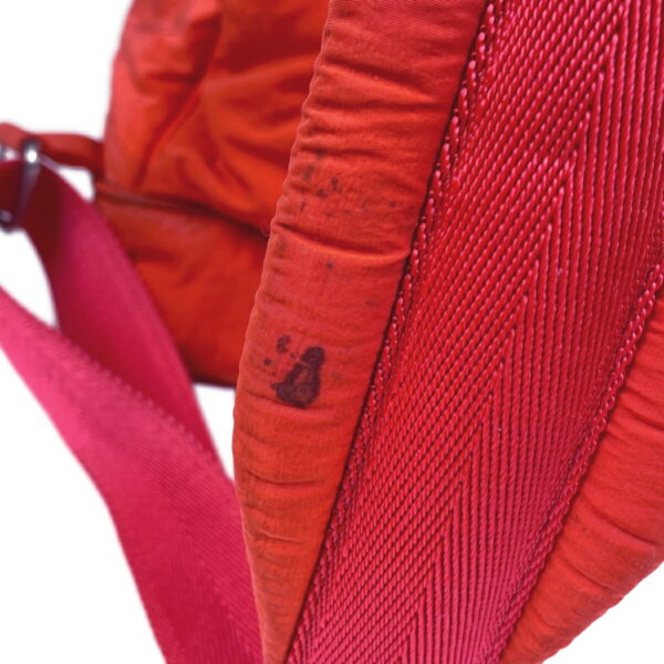 1000069795625 19 Bottega Veneta Maxi Intrecciato Nylon Rucksack Daypack Red