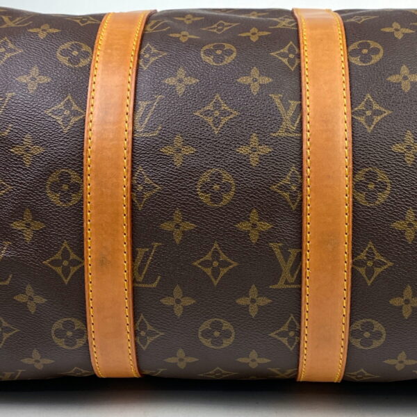 1000069803856 12 Louis Vuitton Keepall Bandouliere 45 Bag Monogram Brown