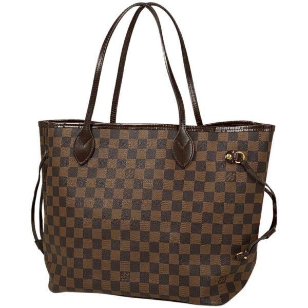 1000069854131 11 Louis Vuitton Neverfull MM Tote Bag Damier Brown