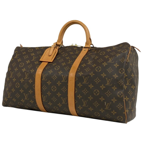 1000069887382 11 Louis Vuitton Keepall 50 Travel Bag Monogram Brown