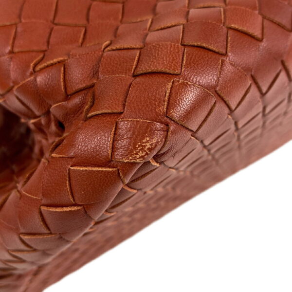 1000070043388 13 Bottega Veneta Intrecciato Nappa Orange Leather Handbag Brown