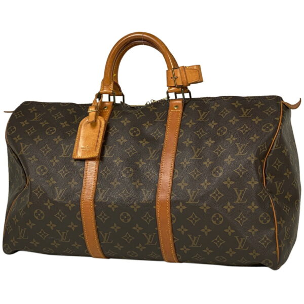 1000070047010 11 Louis Vuitton Keepall 50 Bag Monogram Brown