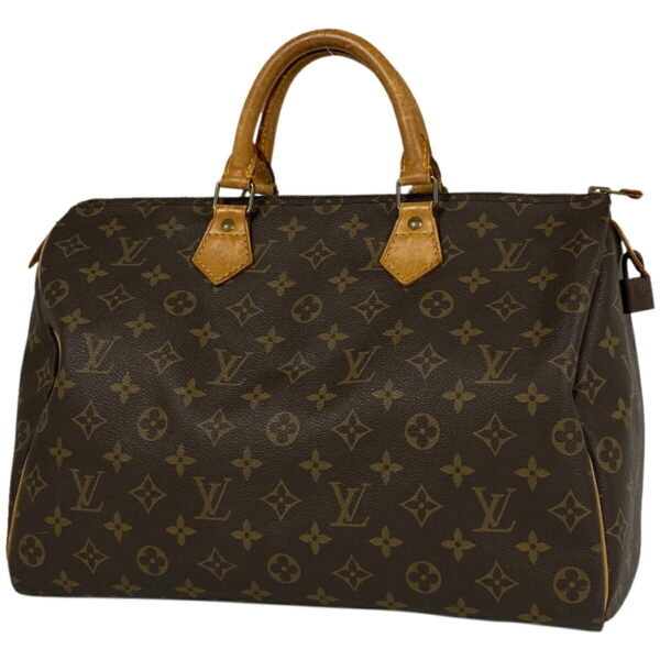 1000070106687 11 Louis Vuitton Speedy 35 Bag Monogram Brown