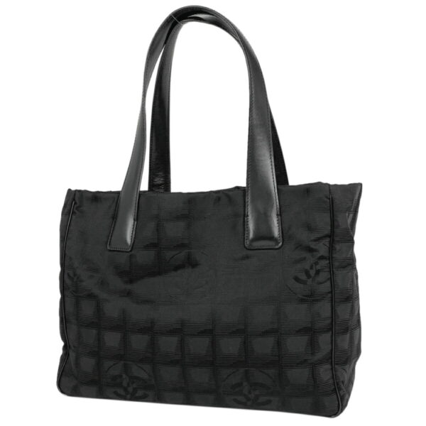 1000070175751 11 Chanel Travel Line Tote PM Nylon Jacquard Black